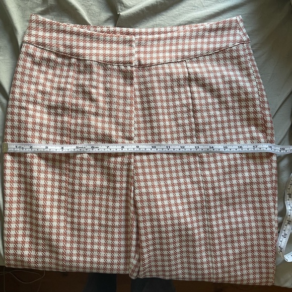 En Saison High Waisted Gingham Slit Trouser Pant - Picture 14 of 14